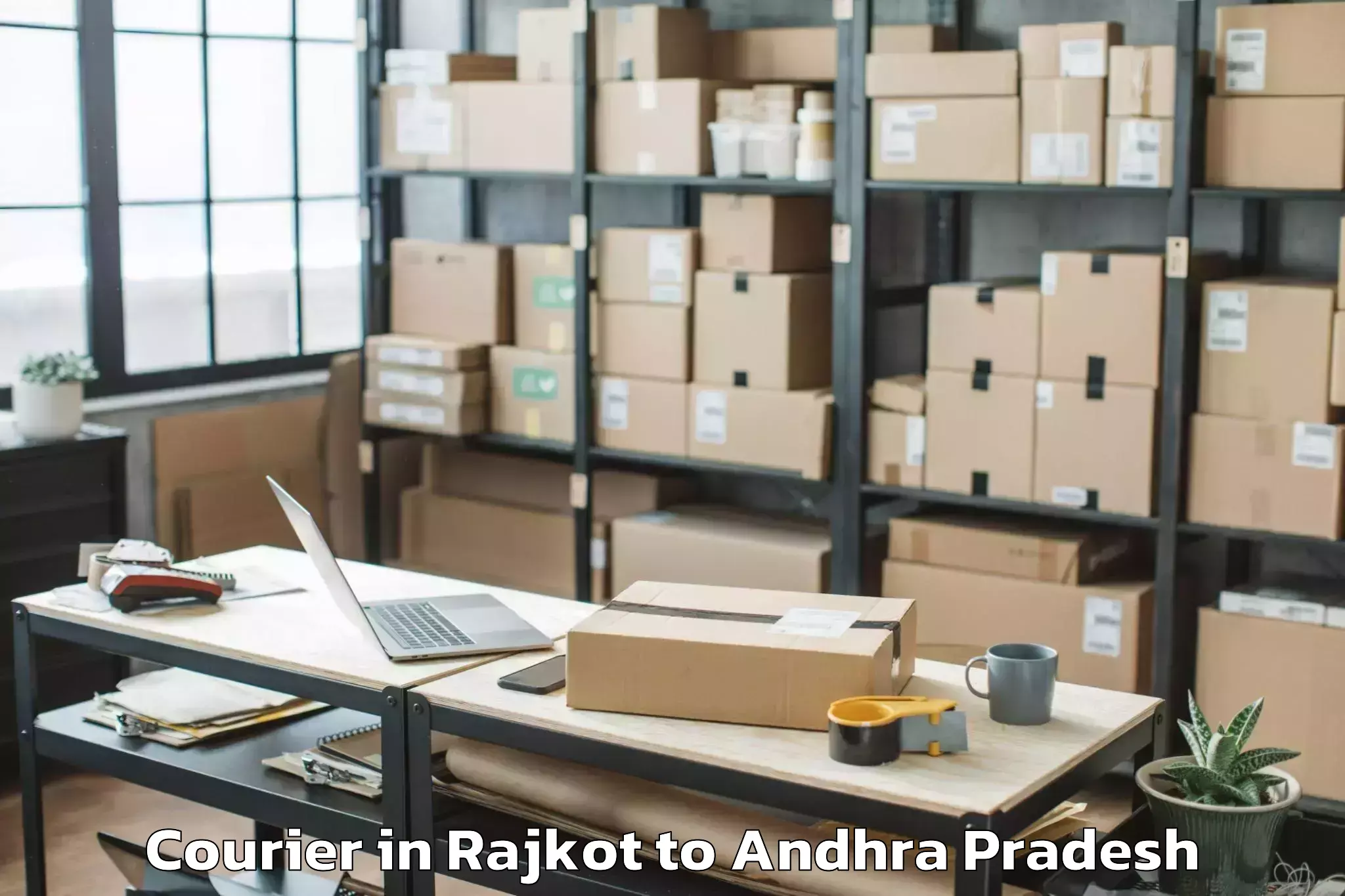 Easy Rajkot to Balijipeta Courier Booking